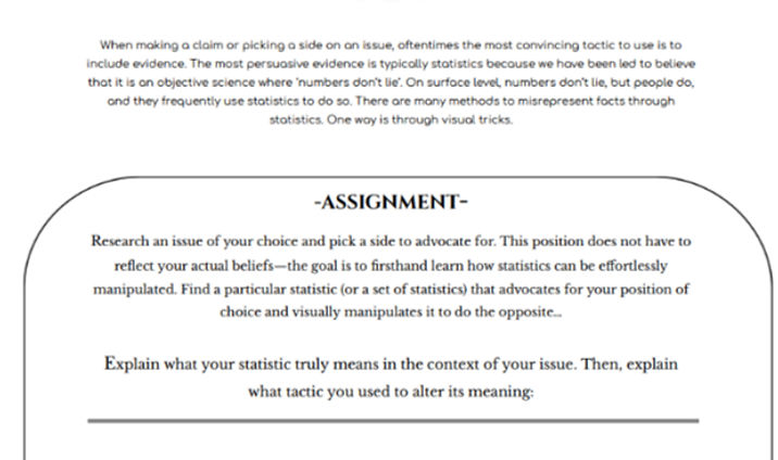The Power of Misrepresenting Statistics handout
